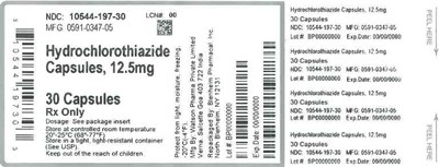 12-5mg 30ct (Label Hydrochlorothiazide Caps 12 5mg Bpi(10544 197 30) Watson(0591 0347 05) Rev0)